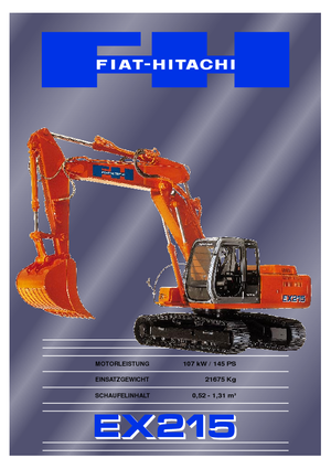Bageri gusjeničari Fiat-Hitachi EX 215