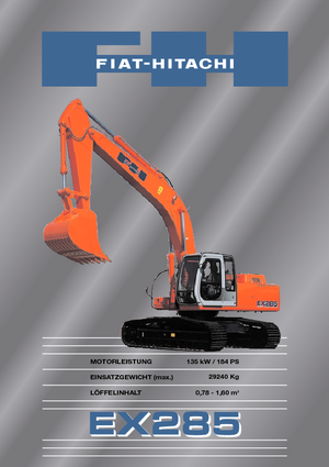 Bageri gusjeničari Fiat-Hitachi EX 285