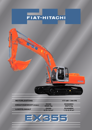 Bageri gusjeničari Fiat-Hitachi EX 355