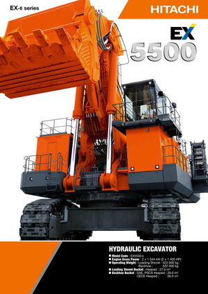 Bageri gusjeničari Hitachi EX 5500-6