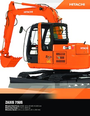 Bageri gusjeničari Hitachi EX 75 US