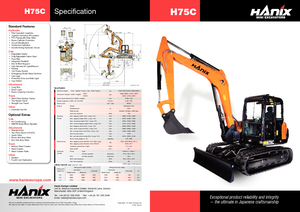 Bageri gusjeničari Hanix H 75 C