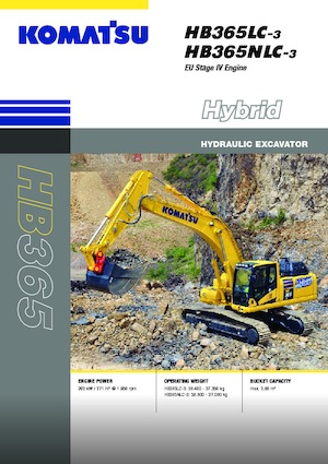 Bageri gusjeničari Komatsu HB365LC-3E0