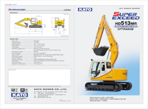 Bageri gusjeničari Kato HD513MR CITYRANGE