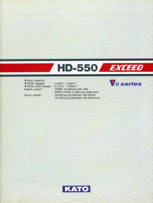 Bageri gusjeničari Kato HD550 EXCEED VII LC