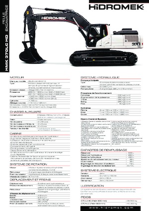 Bageri gusjeničari Hidromek HMK 370 LC-HD