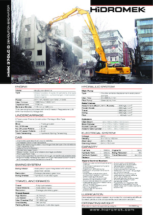 Bageri gusjeničari Hidromek HMK 370 LC D