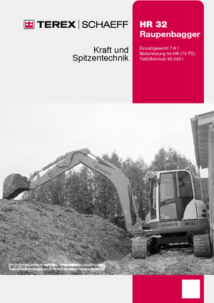 Bageri gusjeničari Terex-Schaeff HR 32