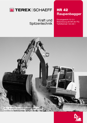 Bageri gusjeničari Terex-Schaeff HR 42