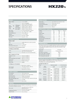 Bageri gusjeničari Hyundai HX220L