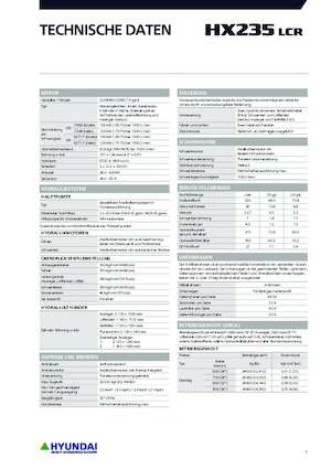 Bageri gusjeničari Hyundai HX235LCR