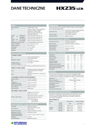 Bageri gusjeničari Hyundai HX235LCR