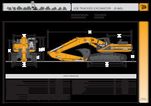 Bageri gusjeničari JCB JS460 L