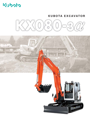 Bageri gusjeničari Kubota KX080-3α