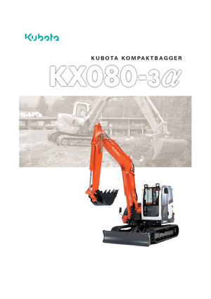 Bageri gusjeničari Kubota KX080-3α