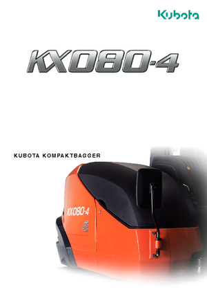 Bageri gusjeničari Kubota KX080-4