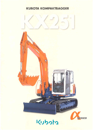 Bageri gusjeničari Kubota KX251α