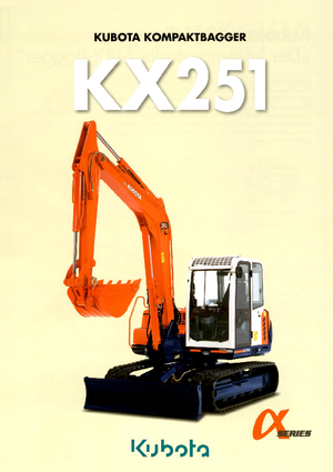 Bageri gusjeničari Kubota KX251α