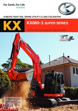 Bageri gusjeničari Kubota KX080-3