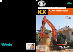 Bageri gusjeničari Kubota KX080-3S