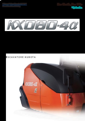 Bageri gusjeničari Kubota KX080-4α