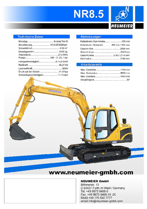 Bageri gusjeničari Neumeier NR 8.5