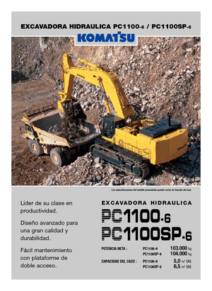 Bageri gusjeničari Komatsu PC1100-6