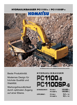 Bageri gusjeničari Komatsu PC1100-6