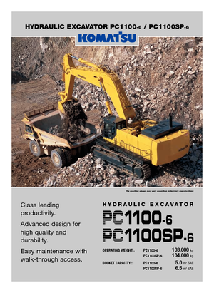 Bageri gusjeničari Komatsu PC1100-6