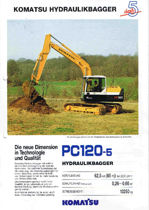 Bageri gusjeničari Komatsu PC120-5