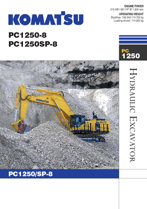 Bageri gusjeničari Komatsu PC1250SP-8