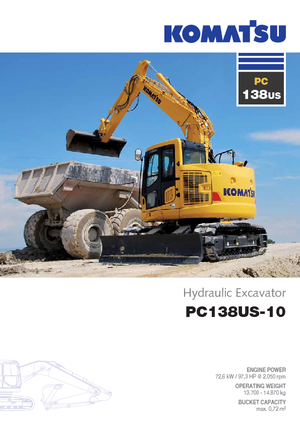 Bageri gusjeničari Komatsu PC138US-10