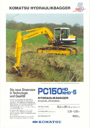 Bageri gusjeničari Komatsu PC150HD-5