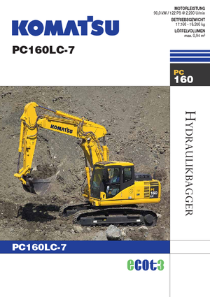 Bageri gusjeničari Komatsu PC160LC-7