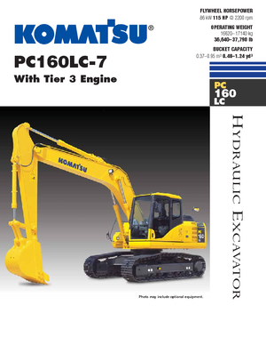 Bageri gusjeničari Komatsu PC160LC-7