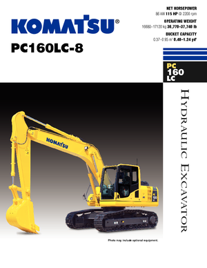 Bageri gusjeničari Komatsu PC160LC-8
