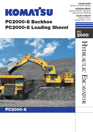 Bageri gusjeničari Komatsu PC2000-8