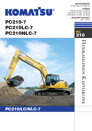 Bageri gusjeničari Komatsu PC210NLC-7