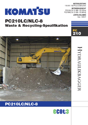 Bageri gusjeničari Komatsu PC210LC-8
