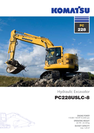 Bageri gusjeničari Komatsu PC228US-LC-8