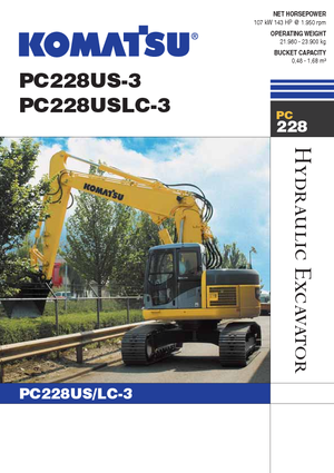 Bageri gusjeničari Komatsu PC228US-LC-3