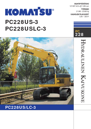Bageri gusjeničari Komatsu PC228US-LC-3
