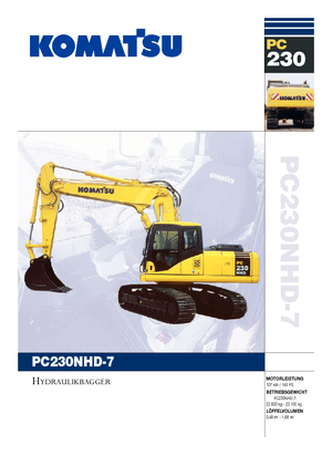 Bageri gusjeničari Komatsu PC230NHD-7