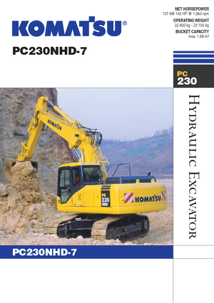 Bageri gusjeničari Komatsu PC230NHD-7