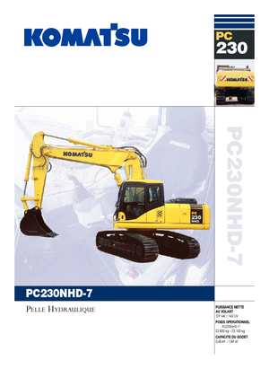 Bageri gusjeničari Komatsu PC230NHD-7