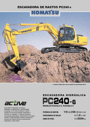 Bageri gusjeničari Komatsu PC240NLC-6 active Plus