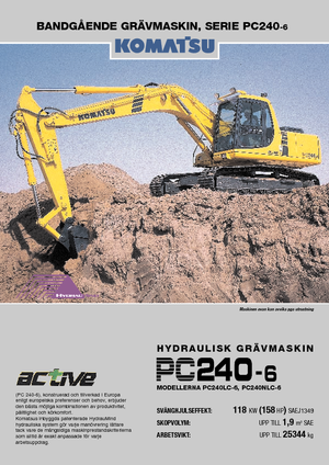Bageri gusjeničari Komatsu PC240NLC-6 active Plus