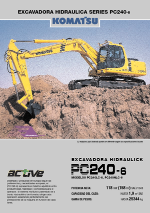 Bageri gusjeničari Komatsu PC240NLC-6 active Plus