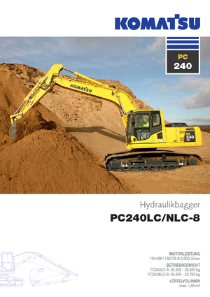 Bageri gusjeničari Komatsu PC240LC-8