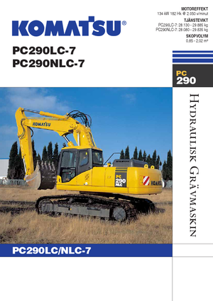 Bageri gusjeničari Komatsu PC290LC-7